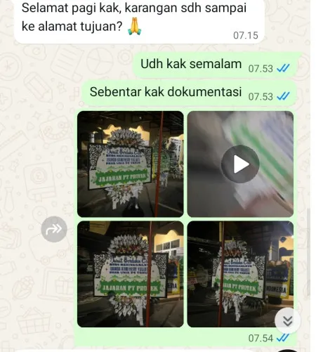 Pengiriman Papan Bunga Selamat Wiroborang Mayangan